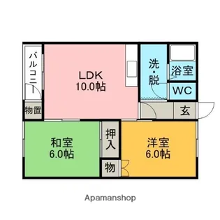 メゾン8番館【1階】の間取り