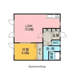 セジュール弐番館【1階】の間取り