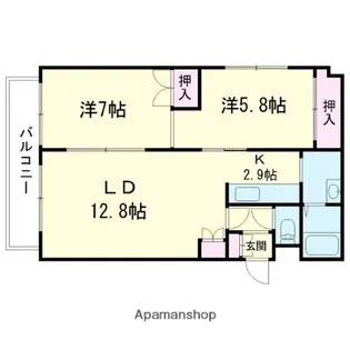 ベイシティ【3階】の間取り