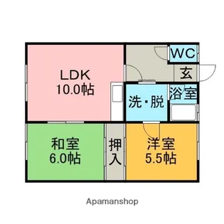 名久井アパート【2階】の間取り