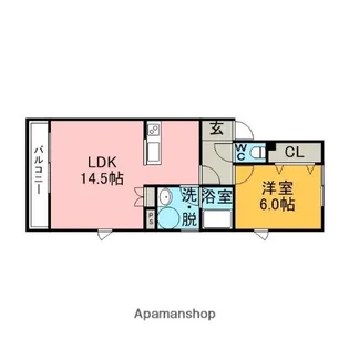 デリスメゾン【1階】の間取り