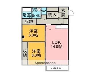 東光マンション【3階】の間取り