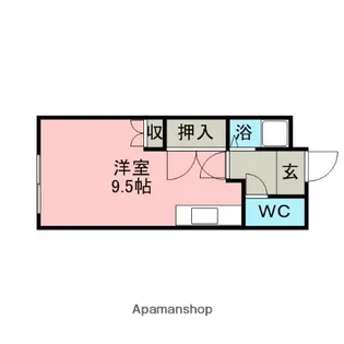 ハイツ笠原B【1階】の間取り
