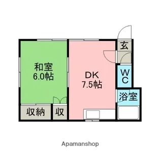 ハイツMOTO【1階】の間取り