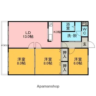ミナトマンション【1階】の間取り