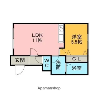 スプーンマンション【1階】の間取り