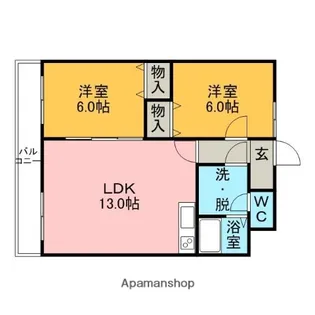 エルクレスト【1階】の間取り