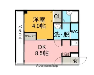 橋本HGビル【3階】の間取り