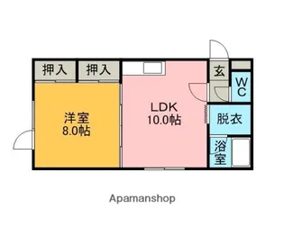 リバーサイドハウス【2階】の間取り