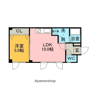 レイパティオ【3階】の間取り