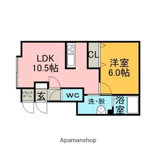 ジオグラフィ【2階】の間取り