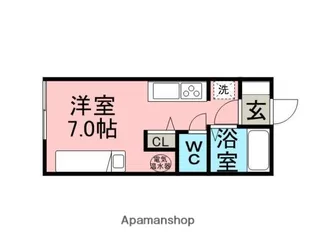 ハイツキャンパス【2階】の間取り