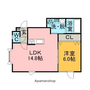 ピュアベイサイド【2階】の間取り