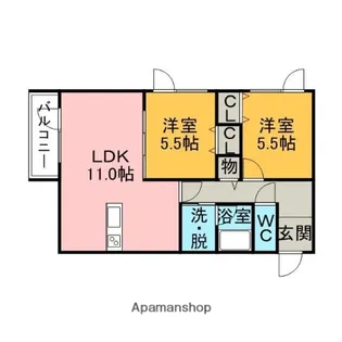 トミーハイツ【2階】の間取り