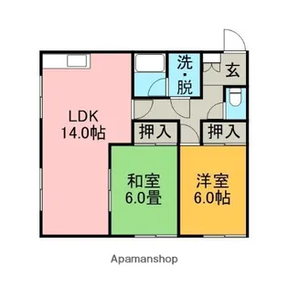 リンデンパレス【2階】の間取り