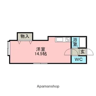 母恋グランドハイツ【3階】の間取り