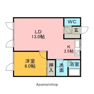 ハイツ清水丘【2階】の間取り