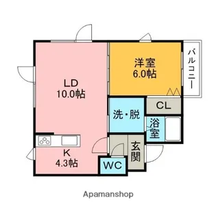 クリスタルハイツ【3階】の間取り