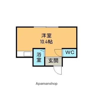 クレセントコート【4階】の間取り