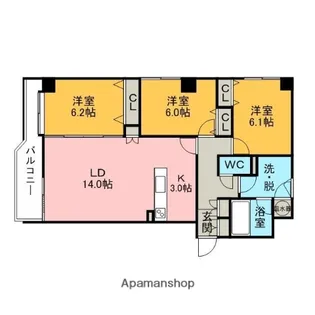 グランシャリオⅡ【1階】の間取り