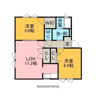 フローラA棟【2階】の間取り
