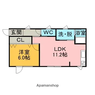 ハイツからんⅠ【2階】の間取り