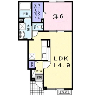 プロヴァンス【1階】の間取り