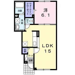 カーサ・ブリーゼ【1階】の間取り