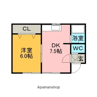 ハイツMOTO【3階】の間取り