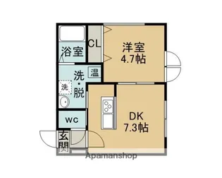 レオーネ・パティオ・ブルー【1階】の間取り