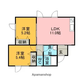 グランバリエ【2階】の間取り