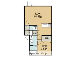 ルピナス高砂【1階】の間取り