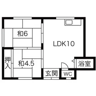あらいマンション2号棟【2階】の間取り