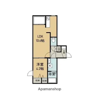 GREEN LEAVES SAIWAIⅡ【1階】の間取り