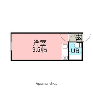 若葉マンションA館・B館【A202号室】の間取り