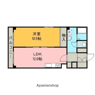 幸町パークハイツ【4階】の間取り