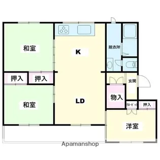 ハイツ山手【1階】の間取り