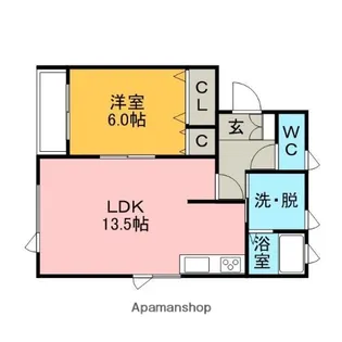ハイツイーストⅡ【2階】の間取り