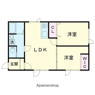 宮ノ森ハイツ【2階】の間取り