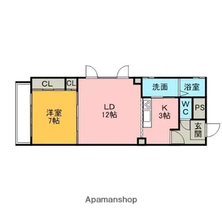 コーポ カーヤ【2階】の間取り