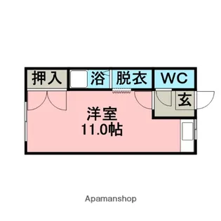 ハイツあずみ【1階】の間取り