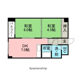 サンハイツ【3階】の間取り
