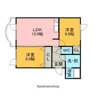 コーポシーラ【3階】の間取り