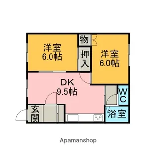 ハイツリバーウェーブ【2階】の間取り
