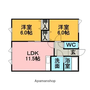 サイレントビレッヂ【1階】の間取り