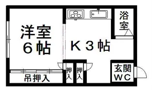 レオパレスひまわり【102号室】の間取り