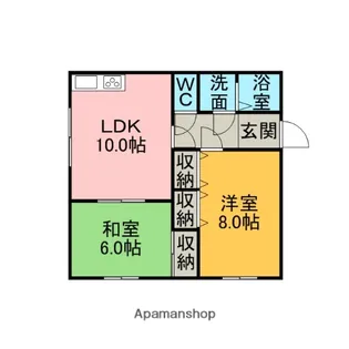 リンデンパレス【2階】の間取り