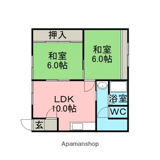 井立アパート【2階】の間取り