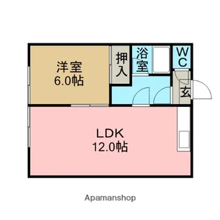中島マンション【1階】の間取り