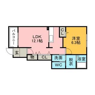 プレイスⅠ【1階】の間取り